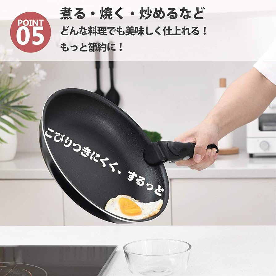 Amazon.co.jp: abizoeフライパン 鍋 12点セット ダイヤモンド